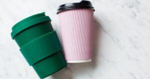 HUI bamboo coffee mug with lid
