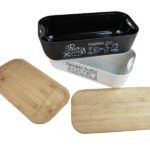 Bread Bin with Bamboo Lid Wholesale